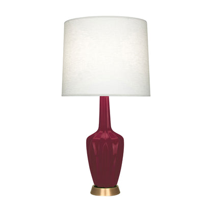 Emma Table Lamp in Sugar Plum/Warm Brass (Large).