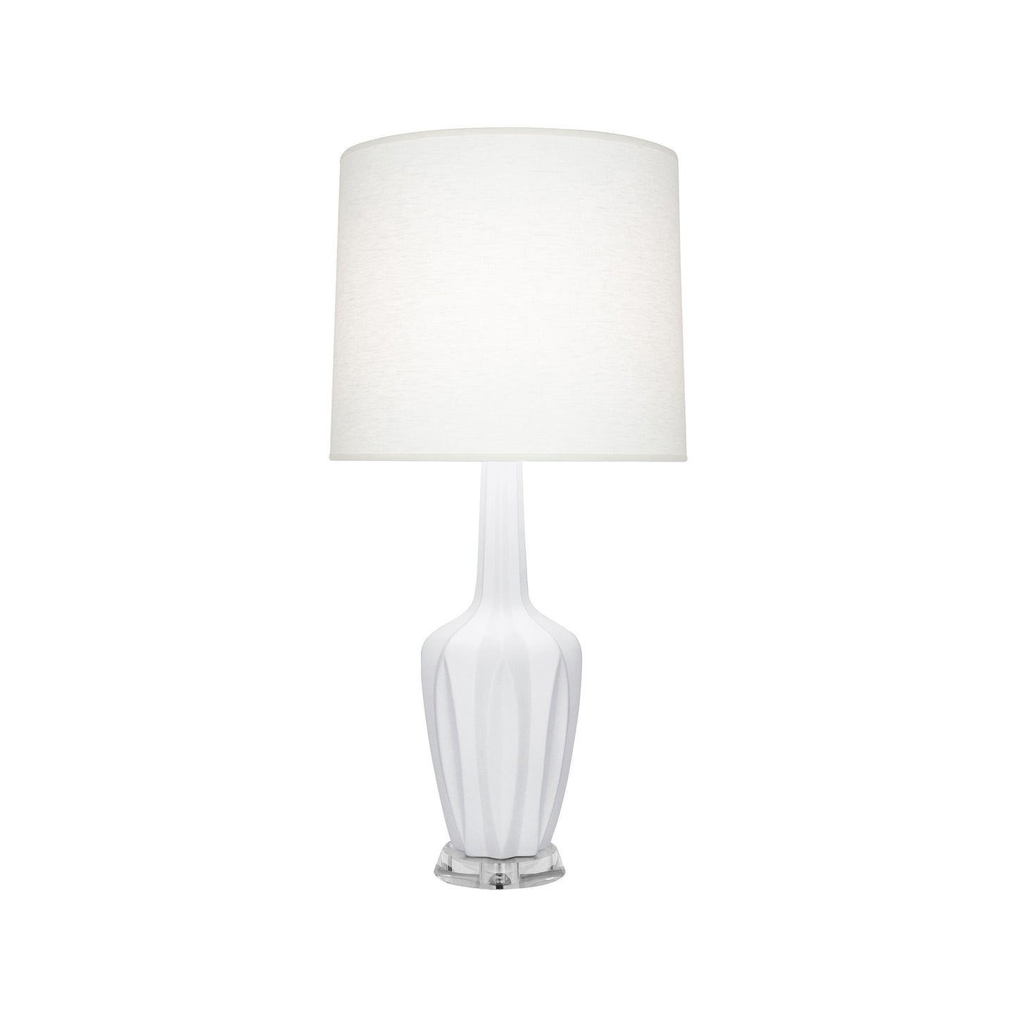 Emma Table Lamp in Matte Daisy/Polished Nickel (Small).