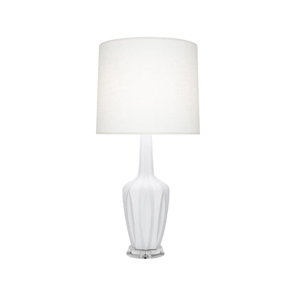 Emma Table Lamp in Matte Daisy/Polished Nickel (Small).