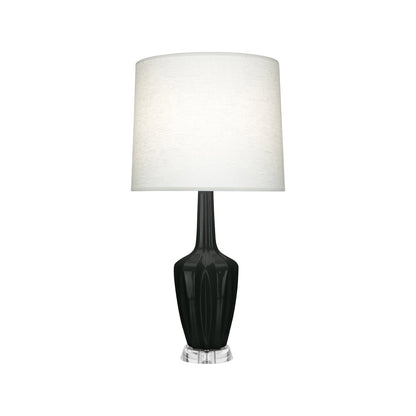 Emma Table Lamp in Obsidian/Polished Nickel (Small).