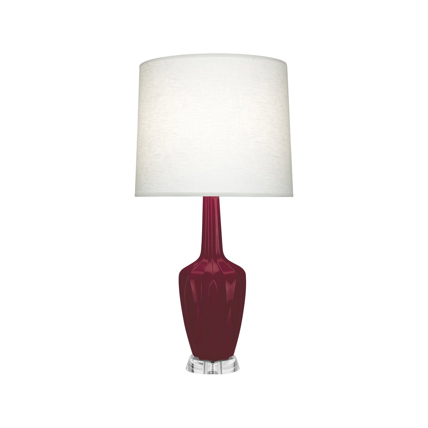 Emma Table Lamp in Sugar Plum/Polished Nickel (Small).