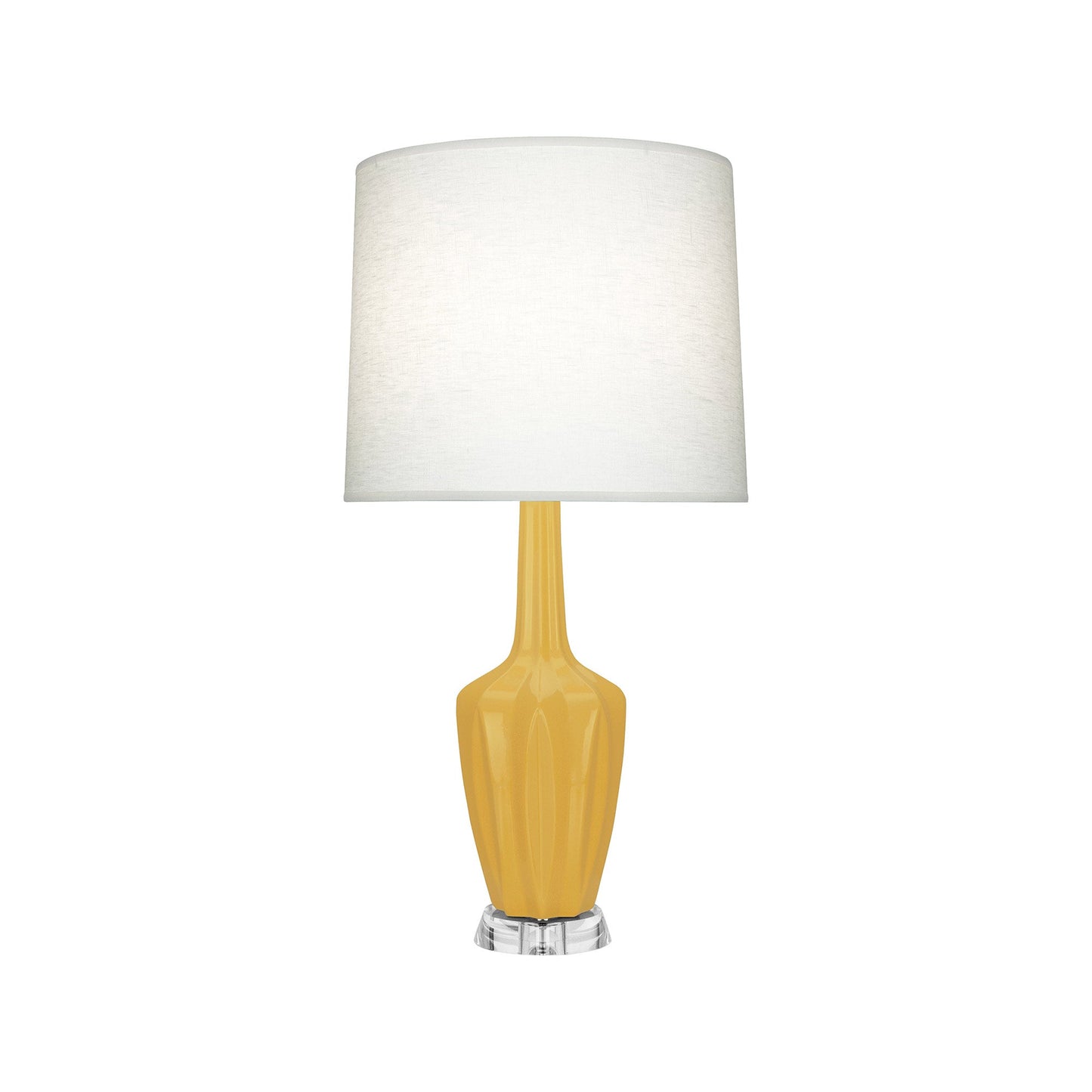 Emma Table Lamp in Sunset/Polished Nickel (Small).