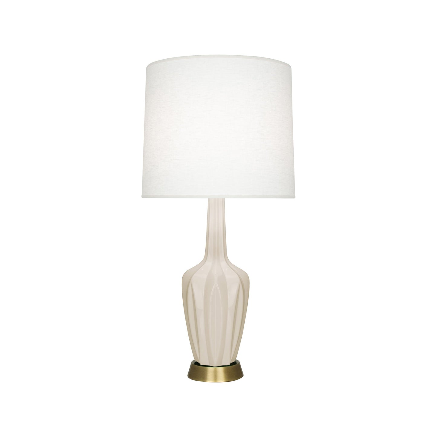 Emma Table Lamp in Bone/Warm Brass (Small).