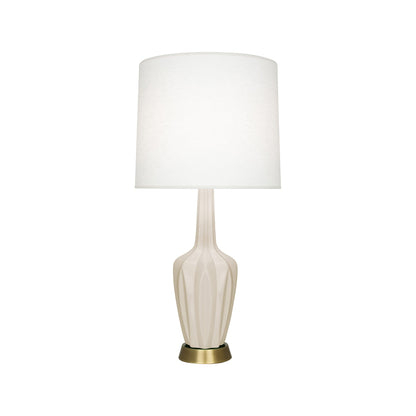 Emma Table Lamp in Bone/Warm Brass (Small).