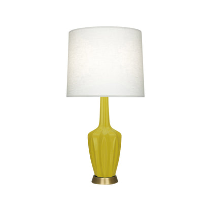 Emma Table Lamp in Citron/Warm Brass (Small).