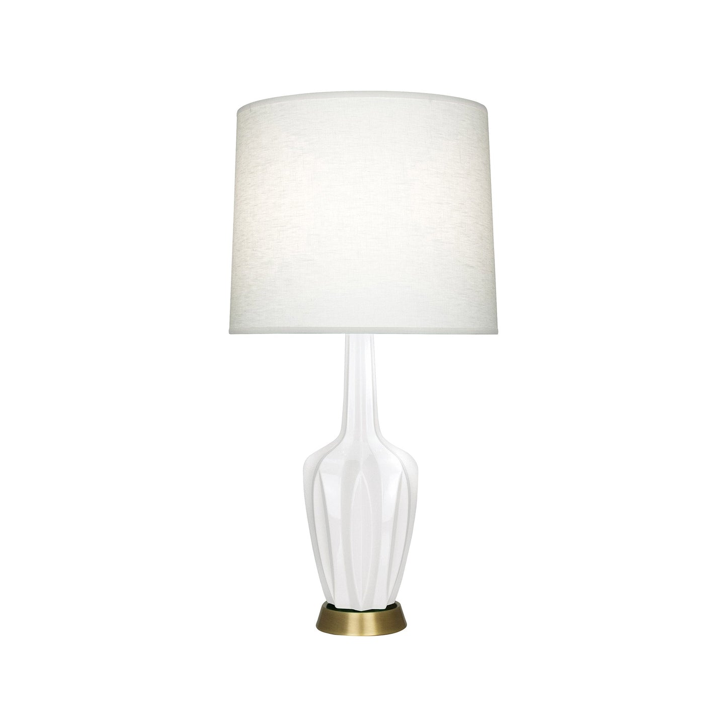 Emma Table Lamp in Lily/Warm Brass (Small).