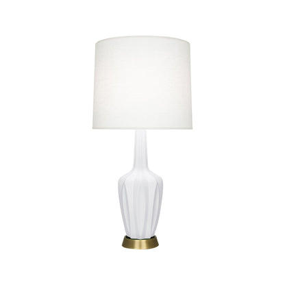 Emma Table Lamp in Matte Daisy/Warm Brass (Small).