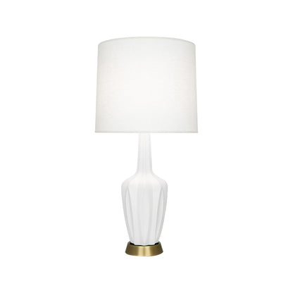 Emma Table Lamp in Matte Lily/Warm Brass (Small).