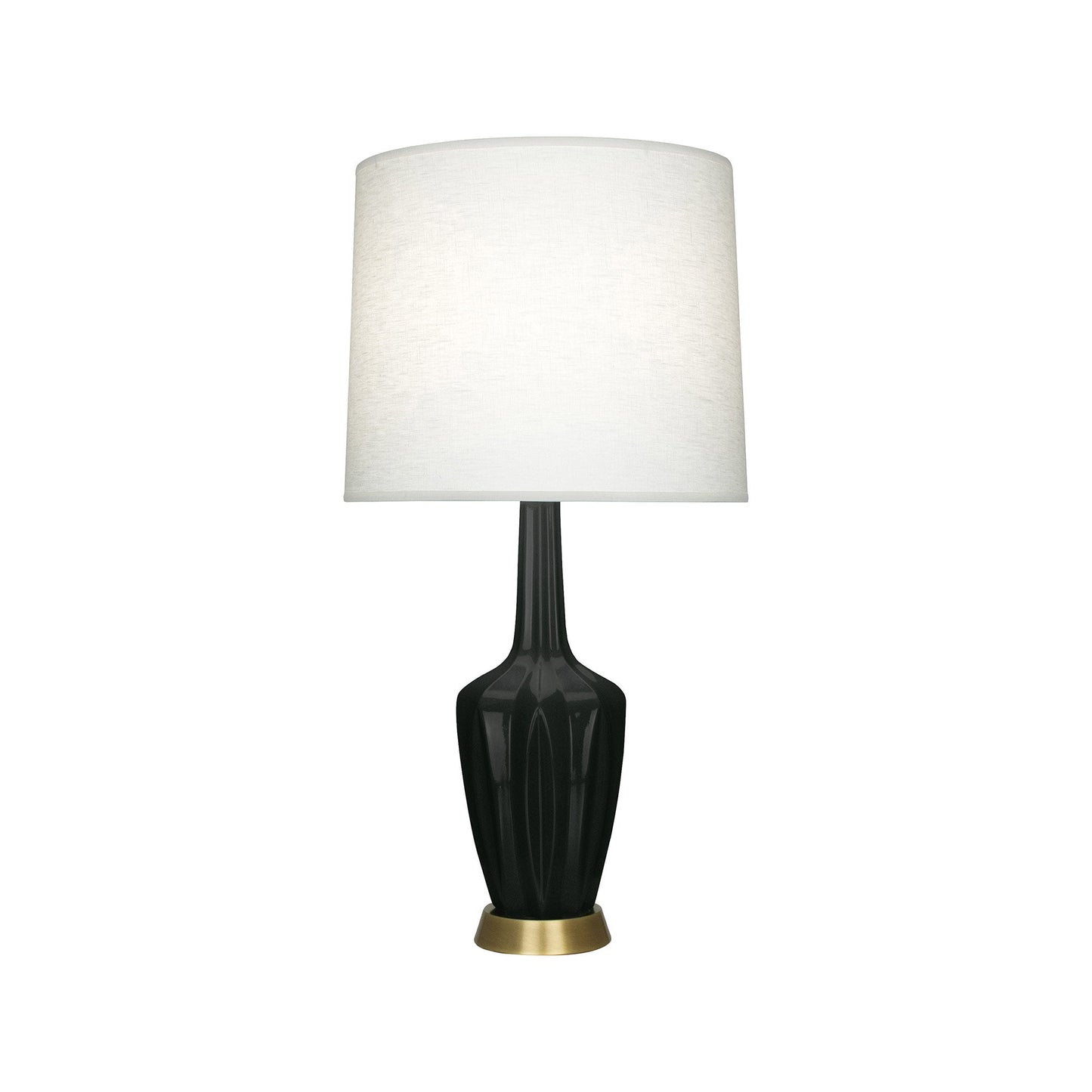 Emma Table Lamp in Obsidian/Warm Brass (Small).