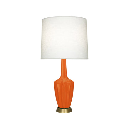 Emma Table Lamp in Pumpkin/Warm Brass (Small).