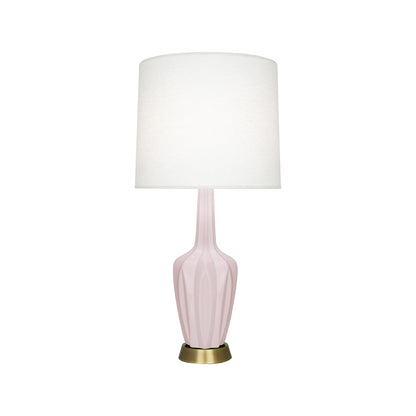 Emma Table Lamp in Rose Water/Warm Brass (Small).