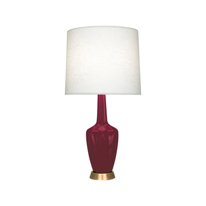 Emma Table Lamp in Sugar Plum/Warm Brass (Small).