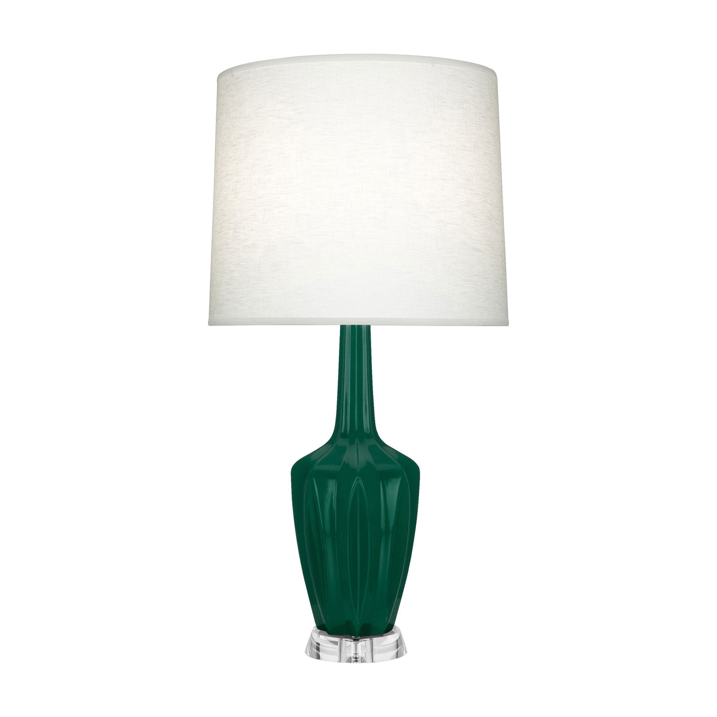 Emma Table Lamp in Jungle/Polished Nickel (Large).