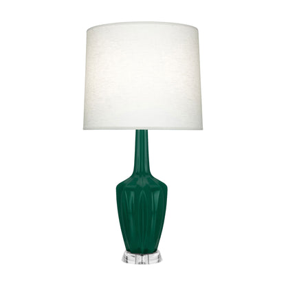 Emma Table Lamp in Jungle/Polished Nickel (Large).