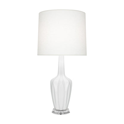 Emma Table Lamp in Lily/Polished Nickel (Large).