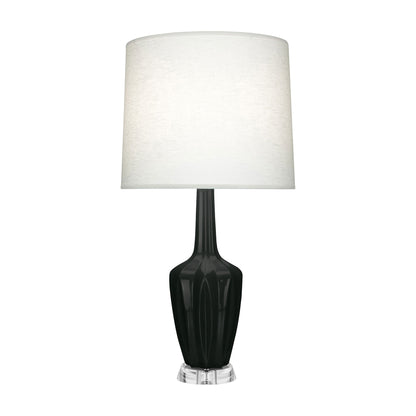 Emma Table Lamp in Obsidian/Polished Nickel (Large).