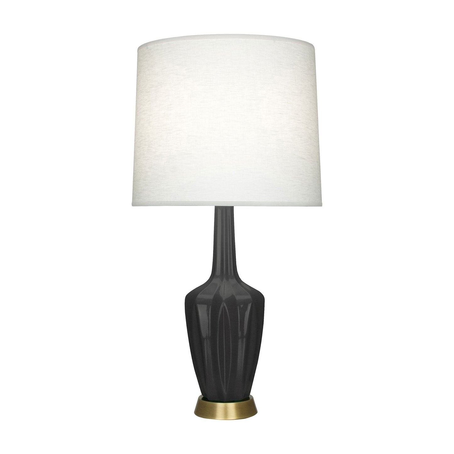Emma Table Lamp in Ash/Warm Brass (Large).