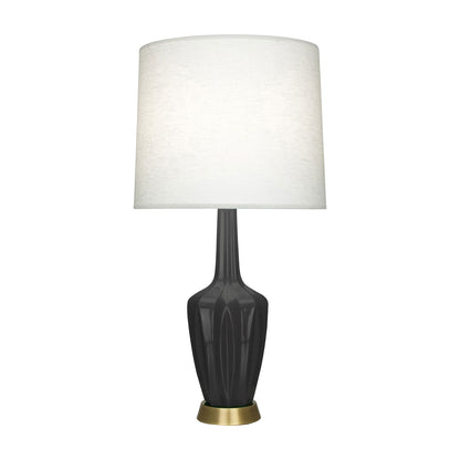 Emma Table Lamp in Ash/Warm Brass (Large).
