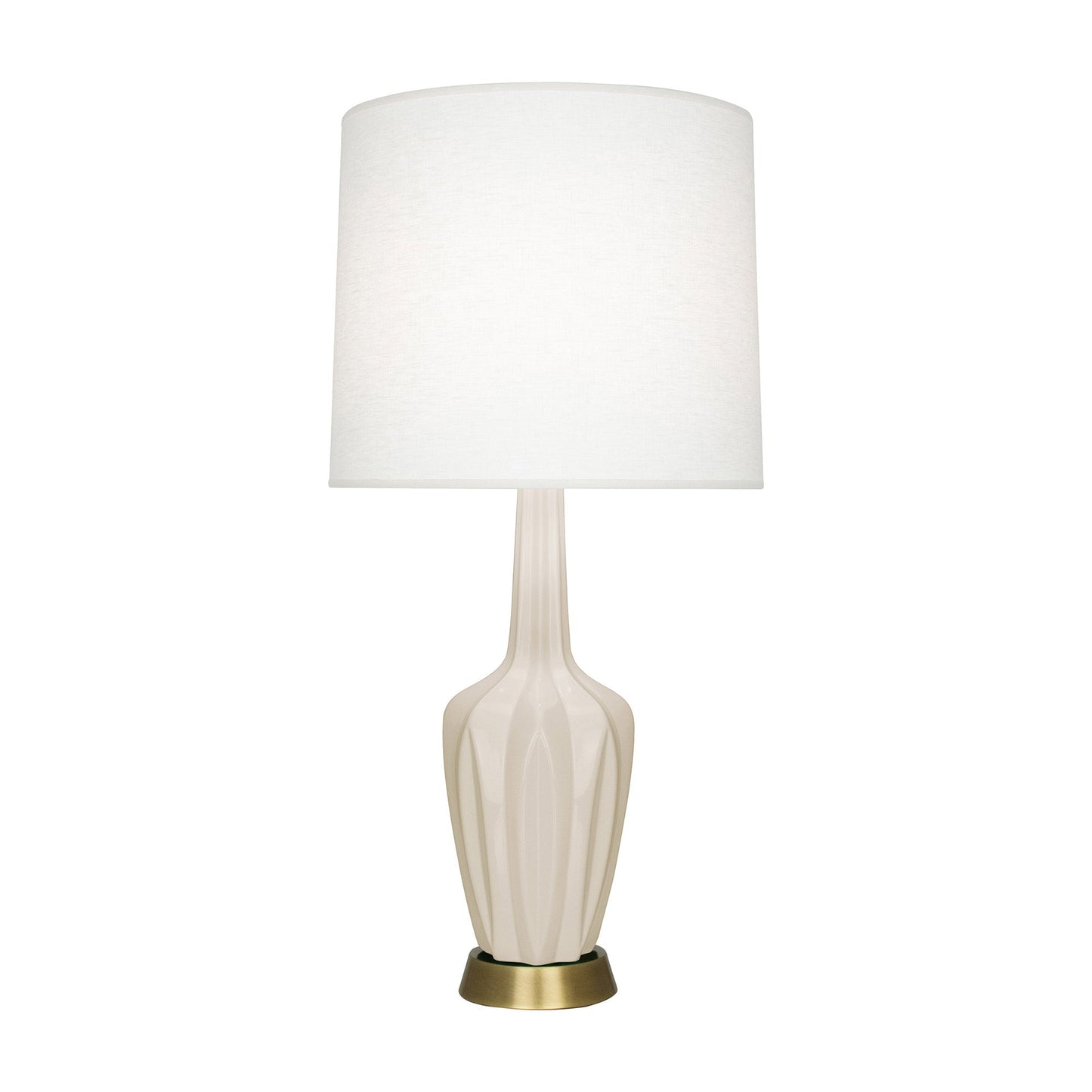 Emma Table Lamp in Bone/Warm Brass (Large).