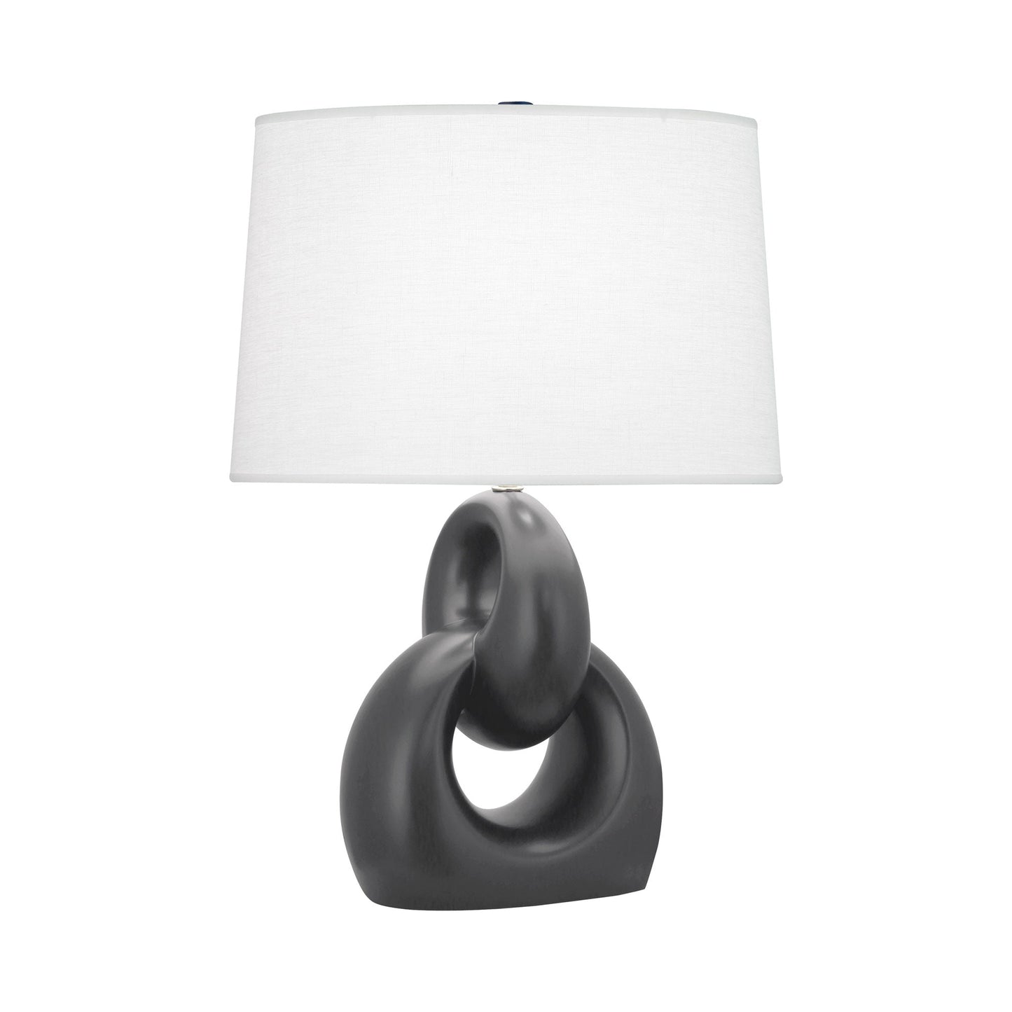 Fusion Table Lamp in Matte Ash.