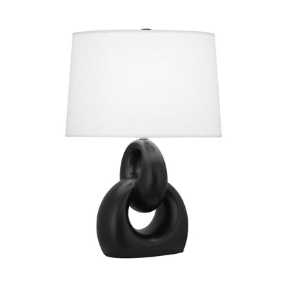 Fusion Table Lamp in Matte Obsidian.