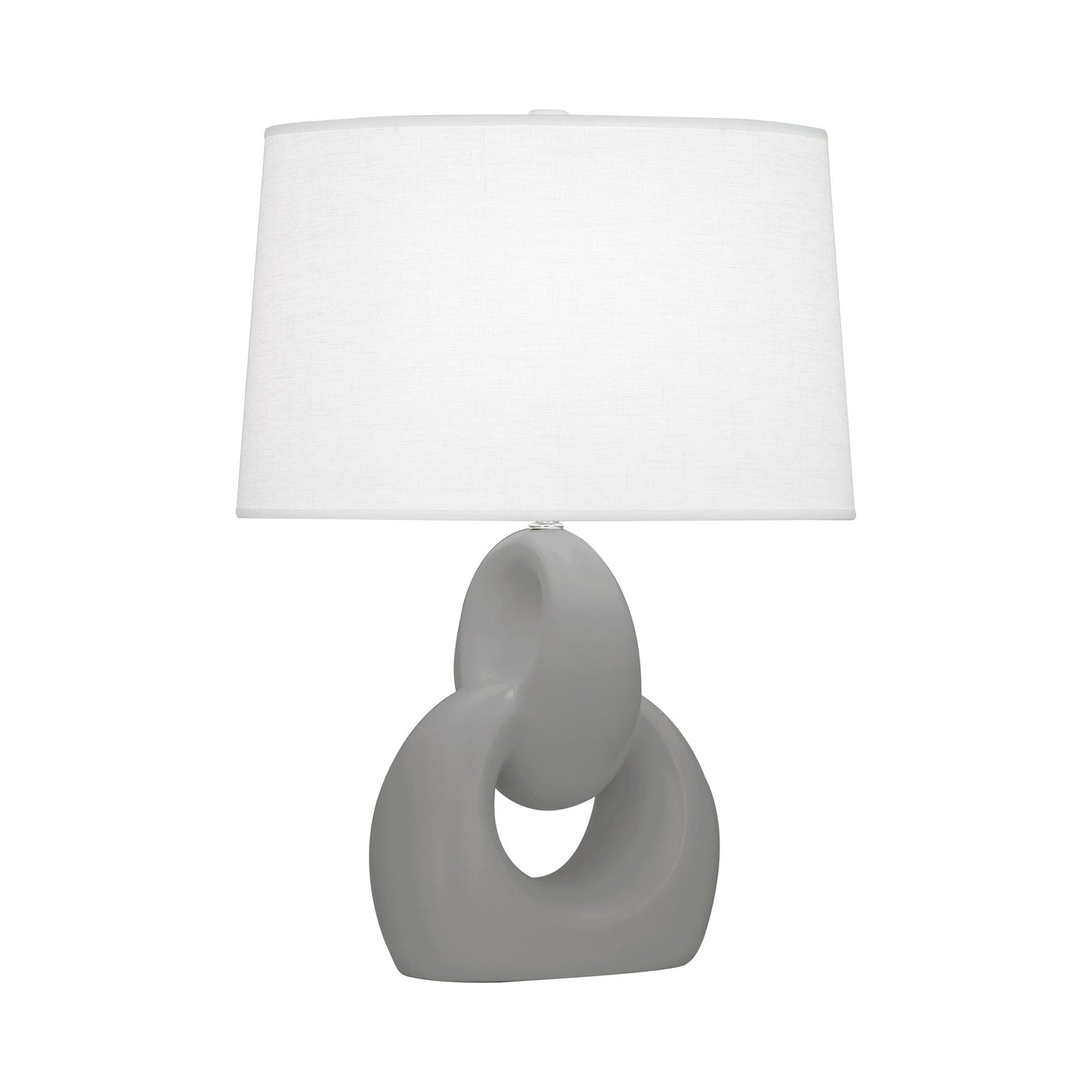 Fusion Table Lamp in Matte Smokey Taupe.