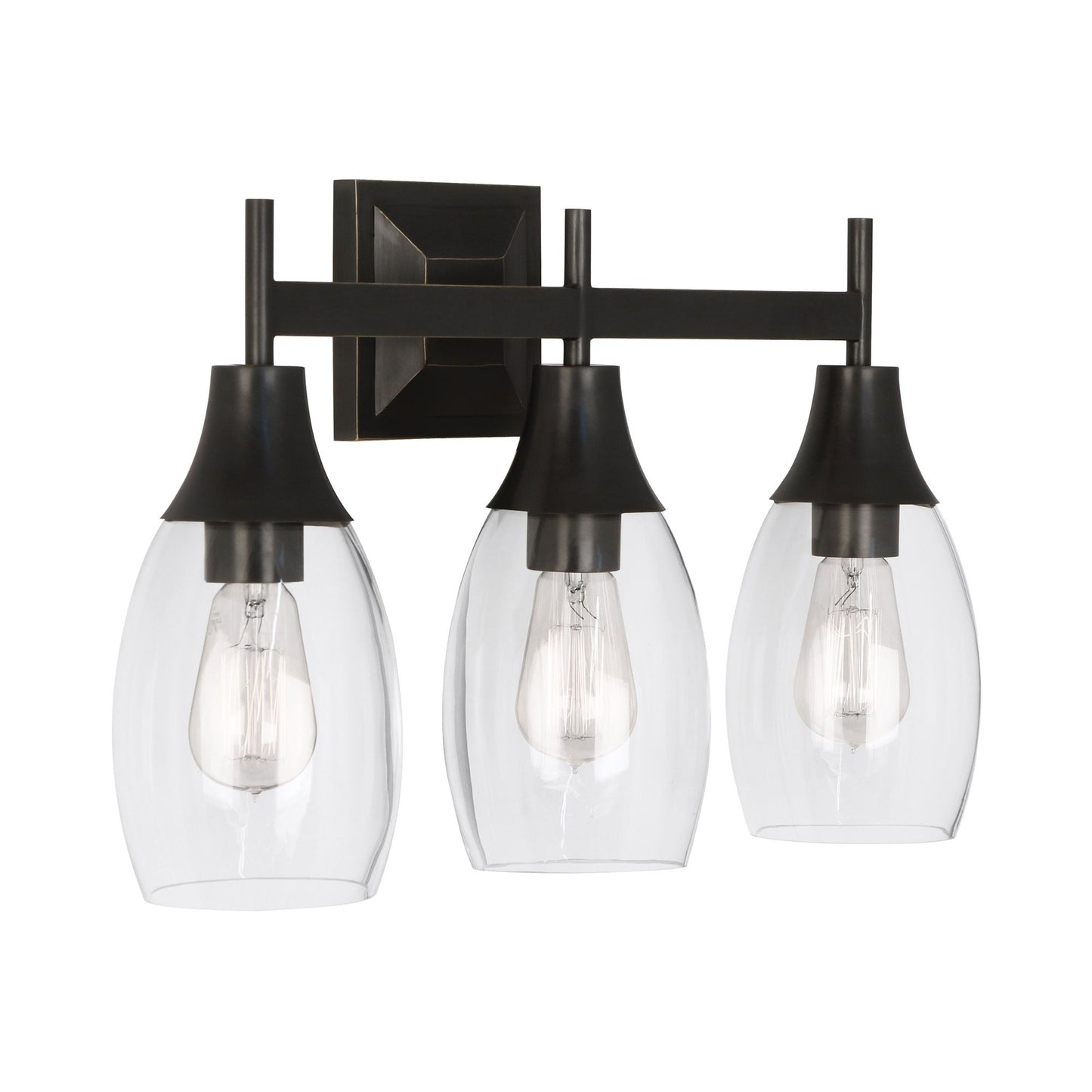 Grace Bath Vanity Light in Deep Patina Bronze (3-Light).