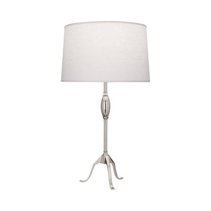 Grace Table Lamp in Polished Nickel.