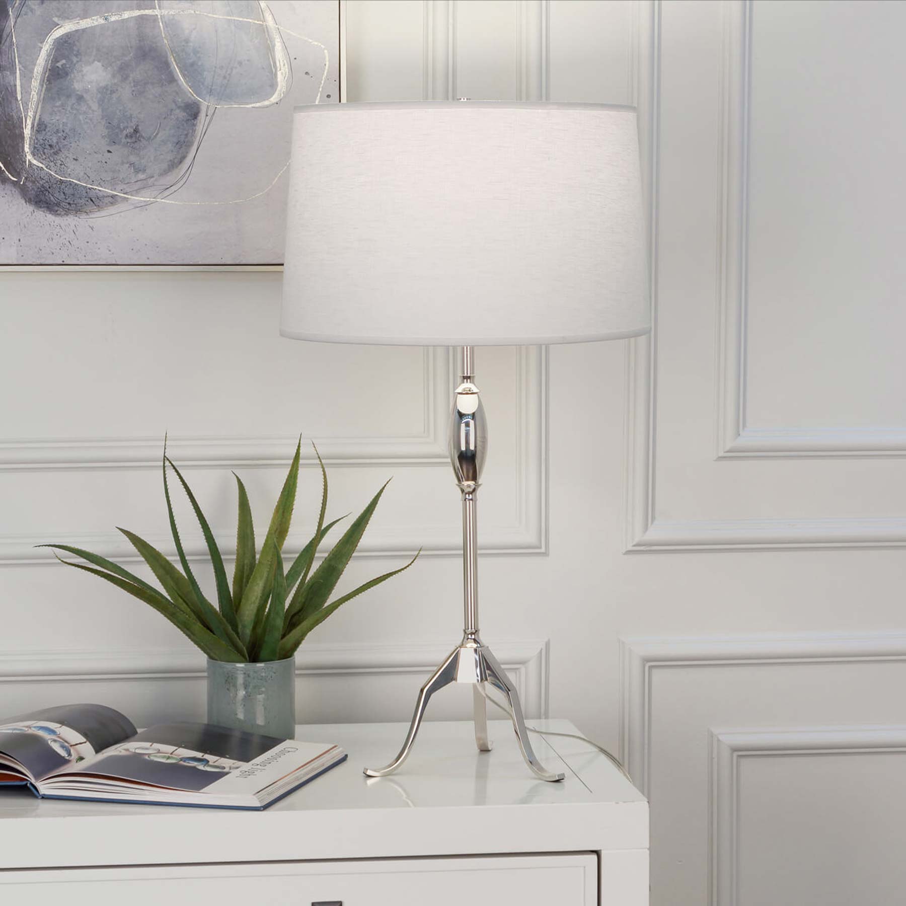 Grace Table Lamp in living room.