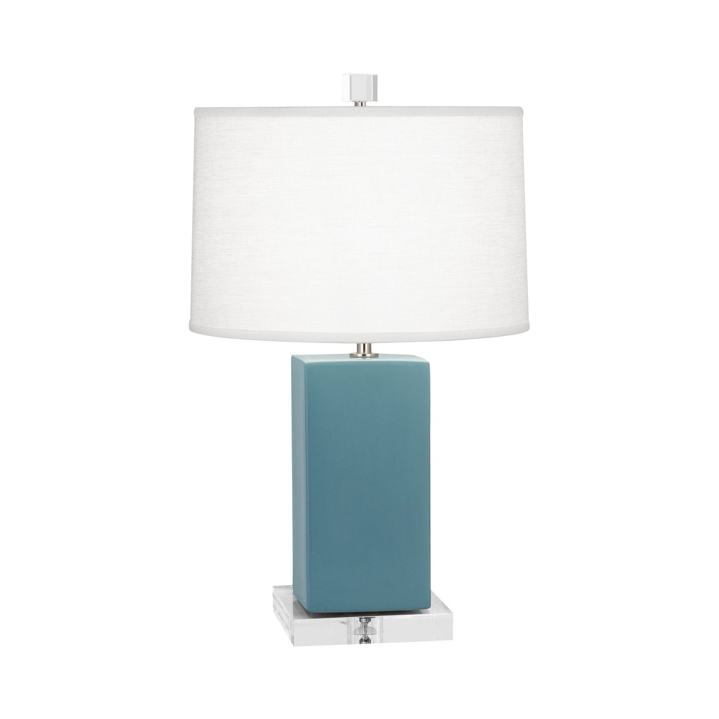 Harvey Table Lamp in Matte Steel Blue (Small).