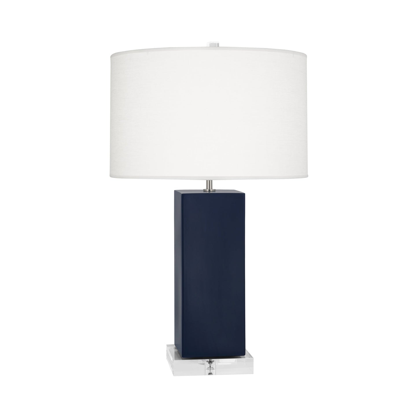 Harvey Table Lamp in Matte Midnight Blue (Large).