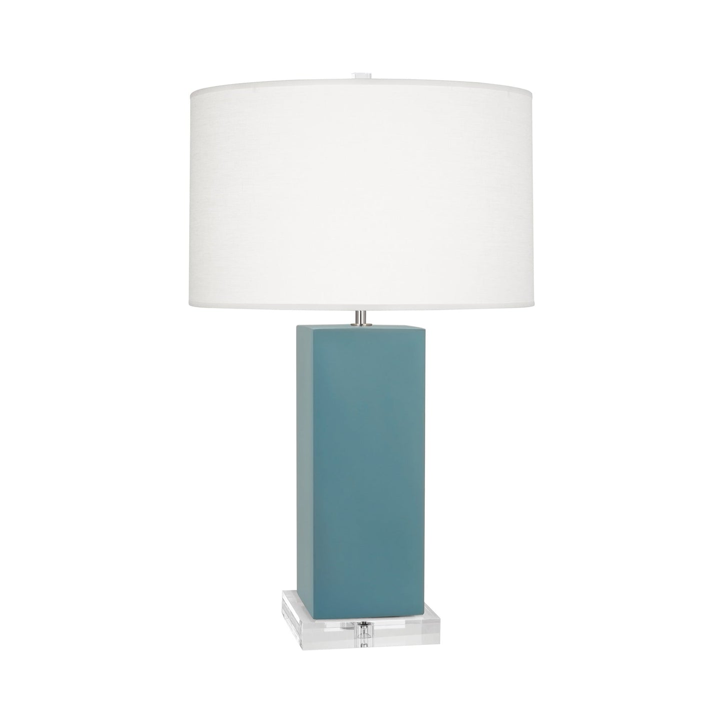 Harvey Table Lamp in Matte Steel Blue (Large).