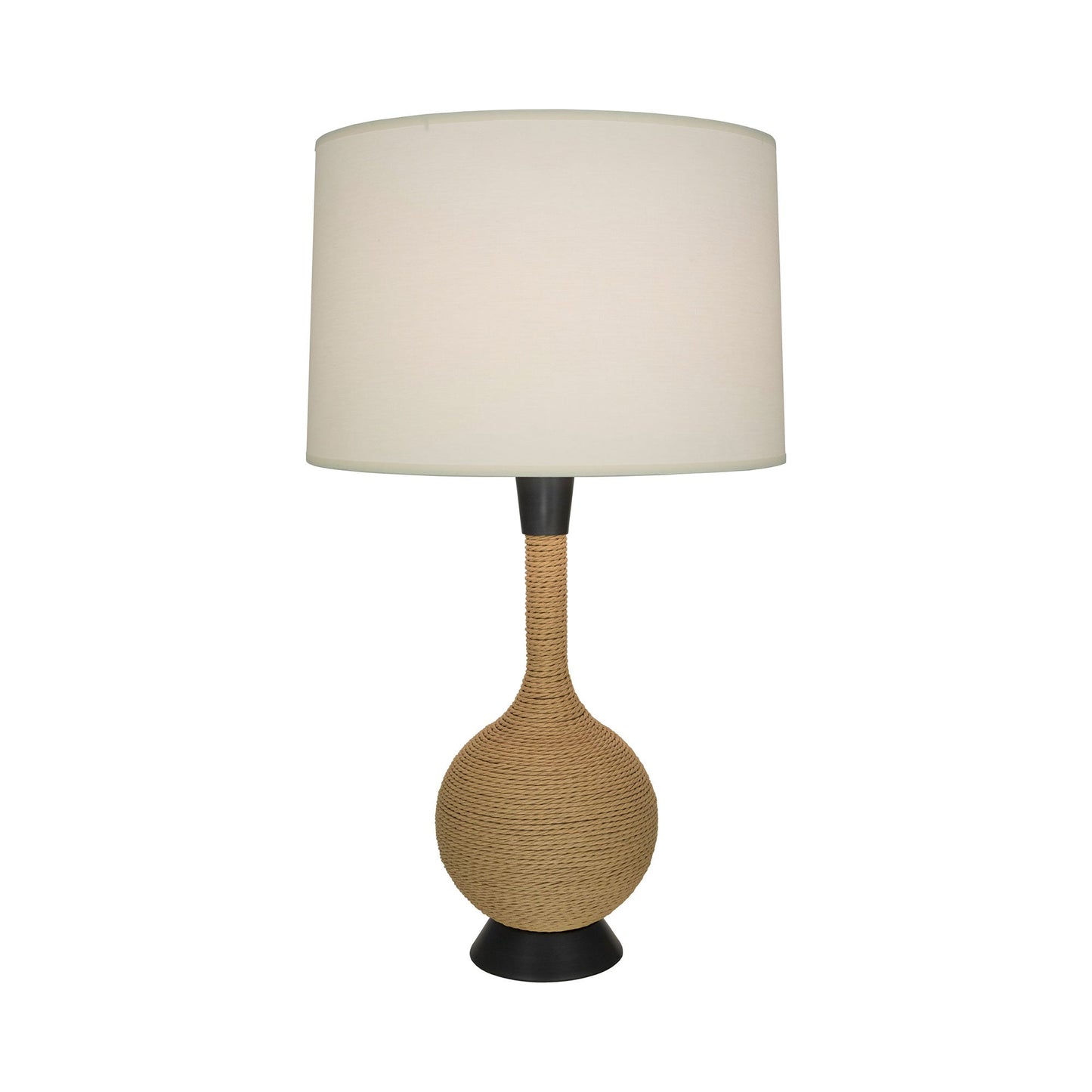 Hatteras Table Lamp in Deep Patina Bronze/Fondine Fabric.