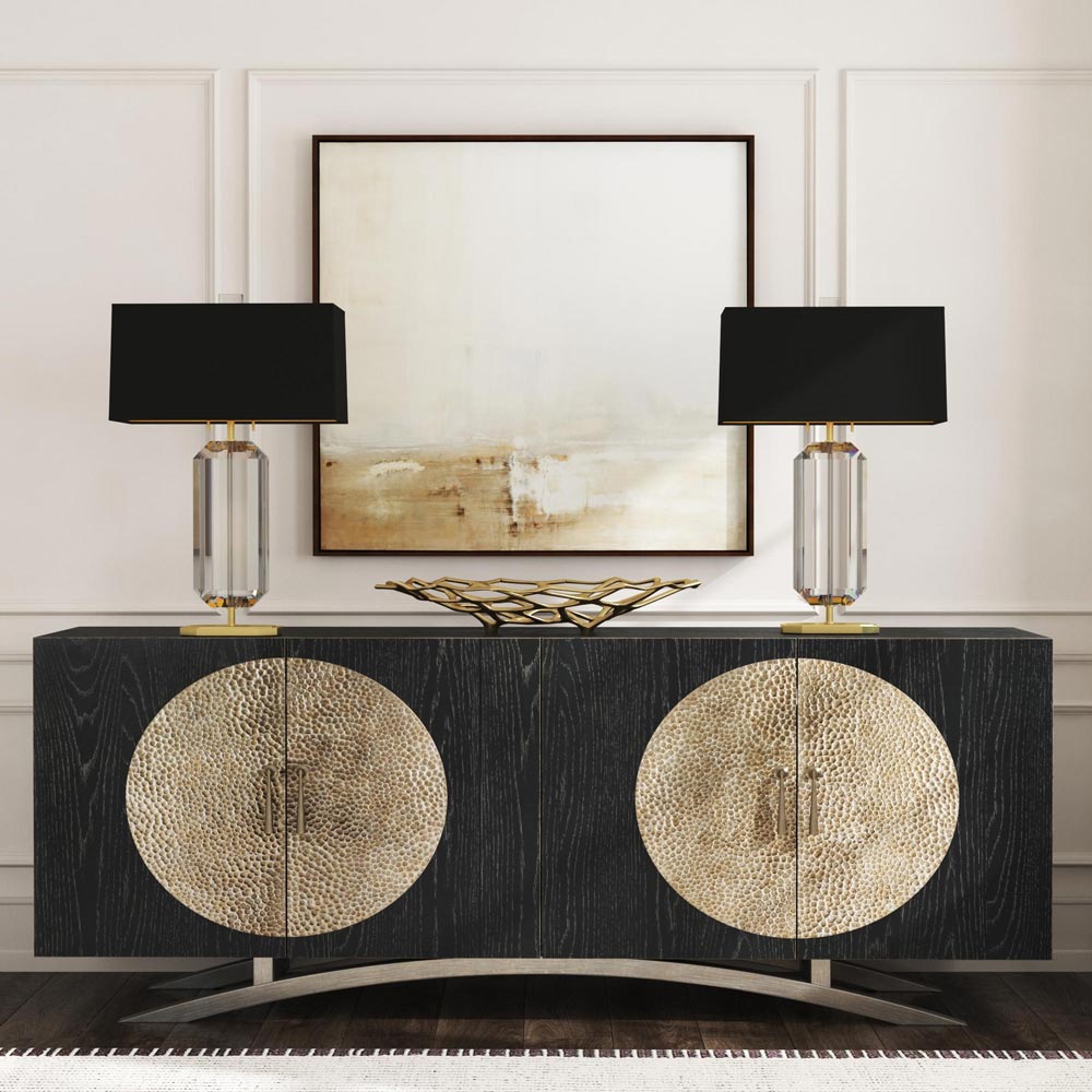 Jacqueline Table Lamp in living room.