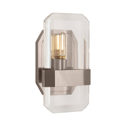 Jacqueline Wall Light in Polished Nickel.
