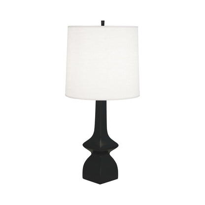 Jasmine Table Lamp in Matte Obsidian.