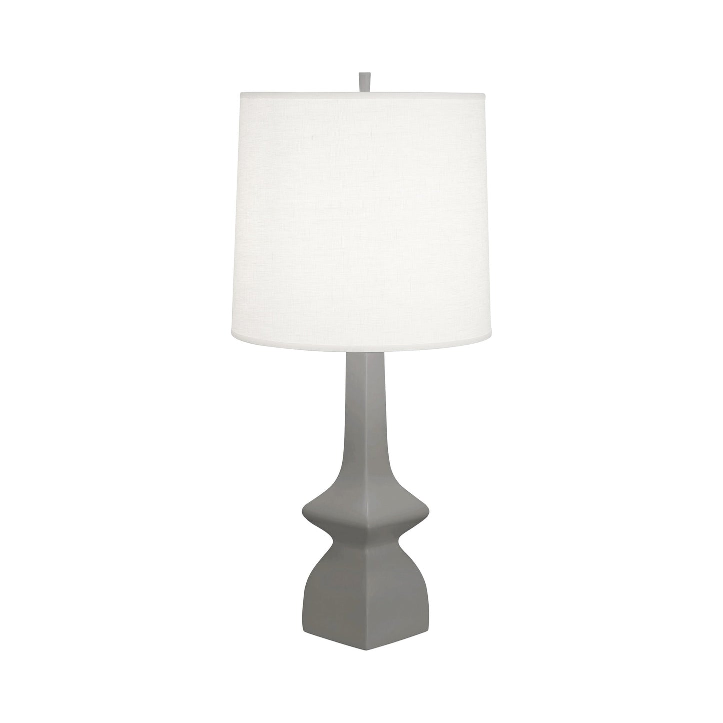 Jasmine Table Lamp in Matte Smokey Taupe.