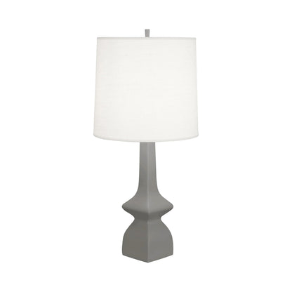 Jasmine Table Lamp in Matte Smokey Taupe.