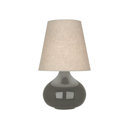 June Table Lamp in Ash/Buff Linen (Small).