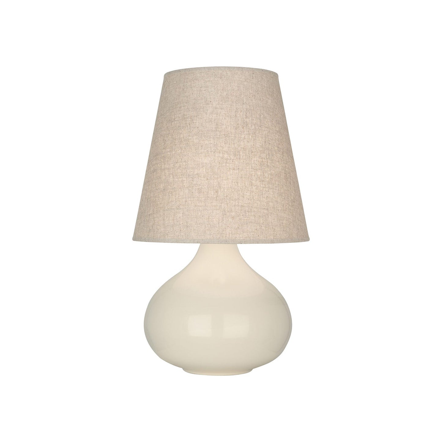 June Table Lamp in Bone/Buff Linen (Small).