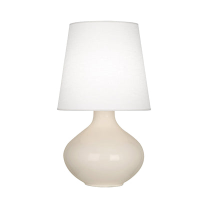 June Table Lamp in Bone/Oyster Linen (Large).