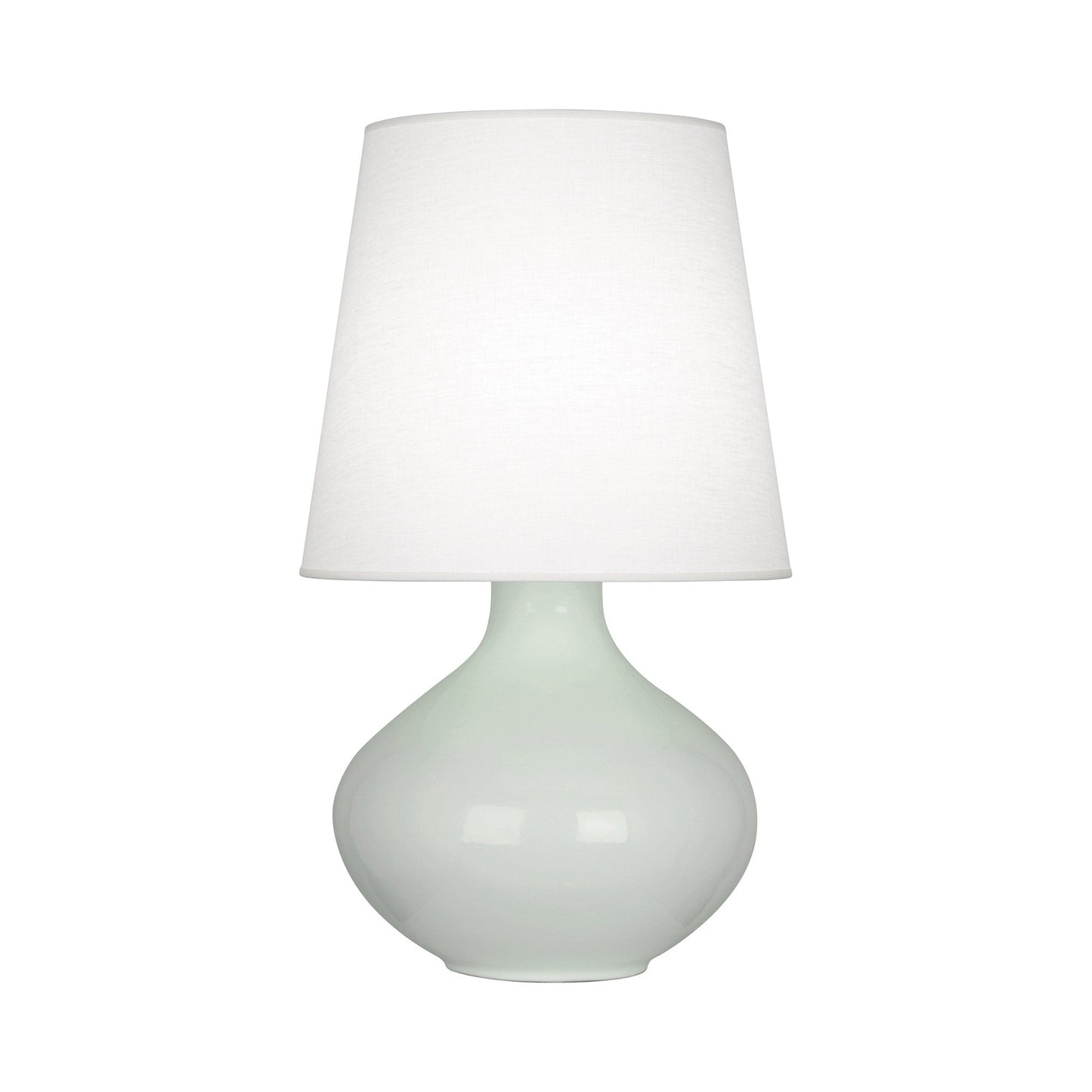 June Table Lamp in Celadon/Oyster Linen (Large).