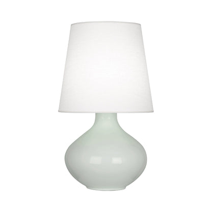 June Table Lamp in Celadon/Oyster Linen (Large).