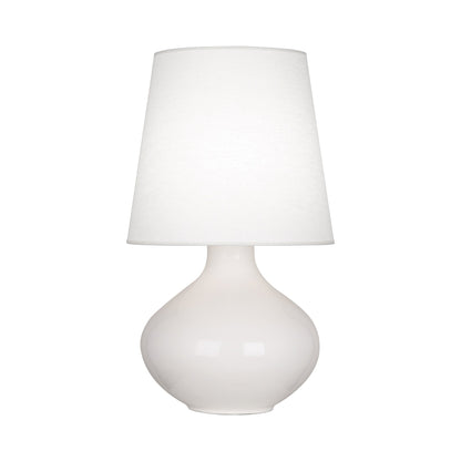 June Table Lamp in Lily /Oyster Linen (Large).