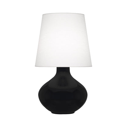 June Table Lamp in Obsidian/Oyster Linen (Large).