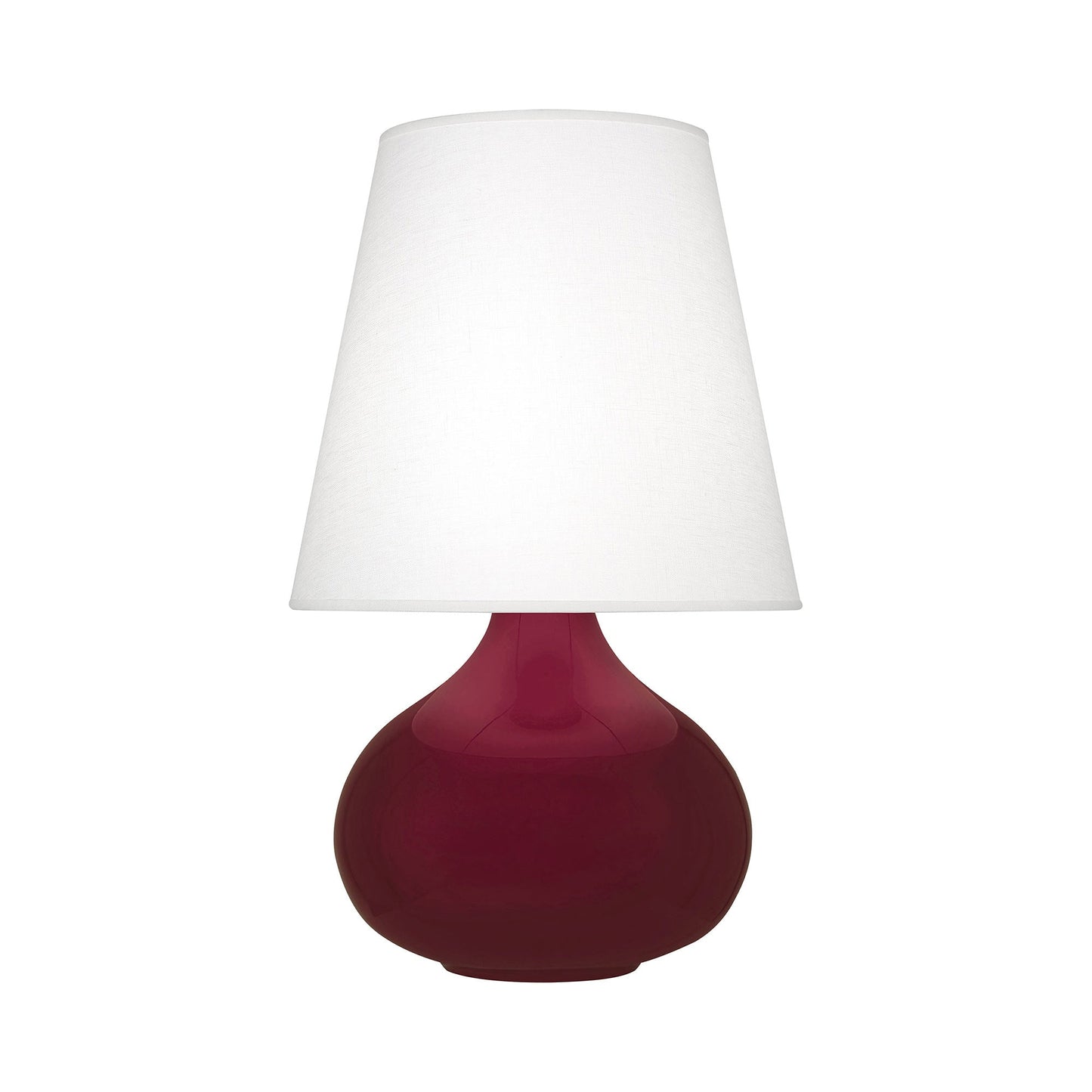 June Table Lamp in Sugar Plum/Oyster Linen (Large).