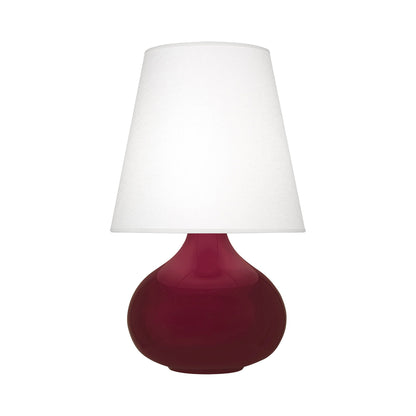 June Table Lamp in Sugar Plum/Oyster Linen (Large).