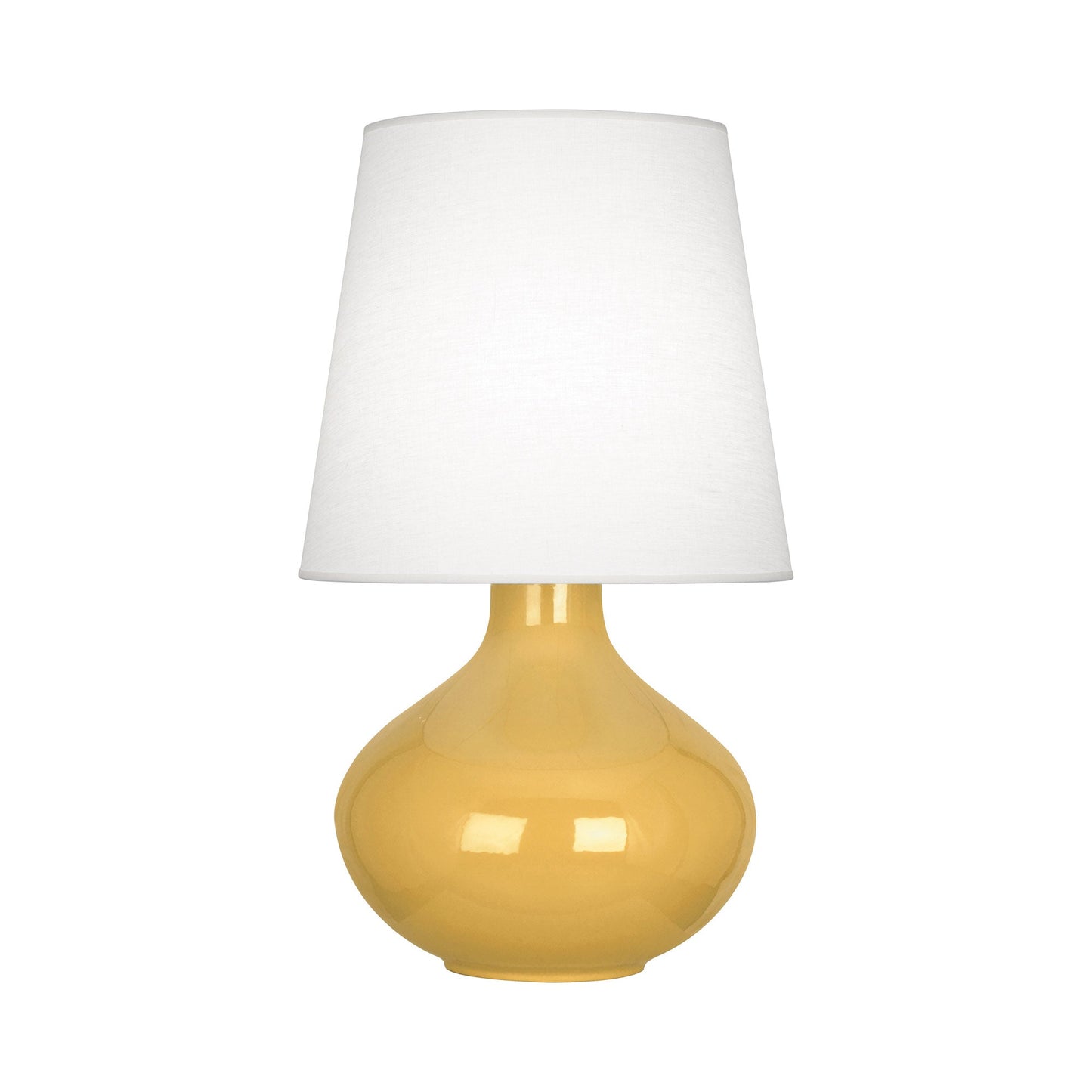June Table Lamp in Sunset Yellow/Oyster Linen (Large).