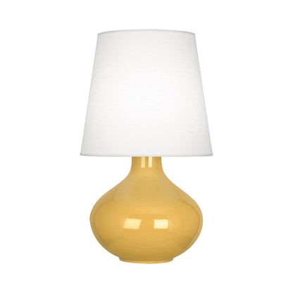 June Table Lamp in Sunset Yellow/Oyster Linen (Large).