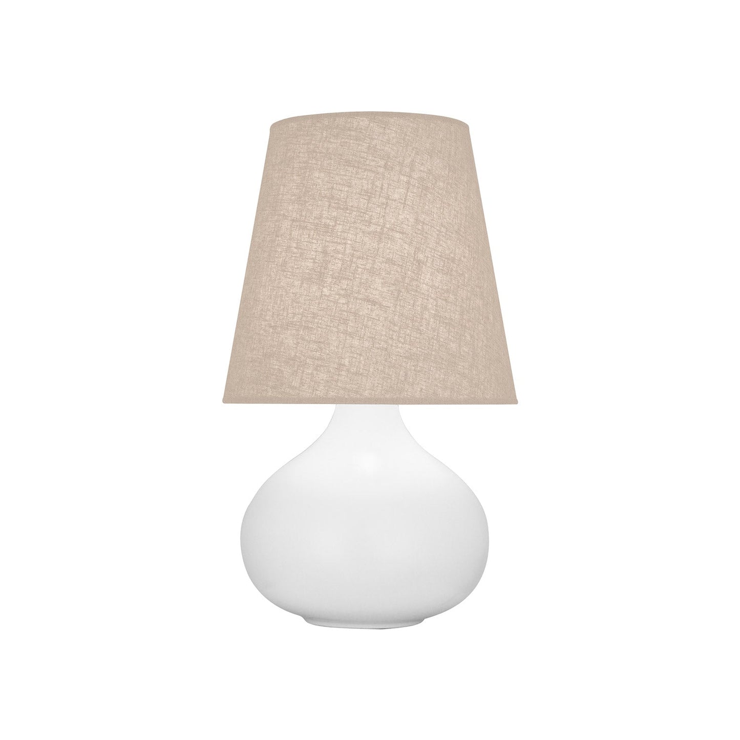 June Table Lamp in Matte Daisy/Buff Linen (Small).